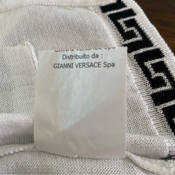 Versace Young Knit Cardigan Greca Logo - Picture 9 of 10